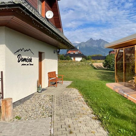 Domcek & Sauna Garden Stara Lesna Exterior foto